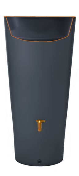 P Vaso 2in1 Regenspeicher 220L graphitegrey Pflanzschale 01 frg